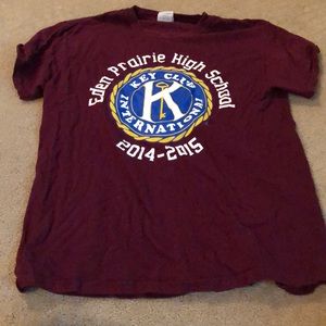 Maroon graphic T-shirt